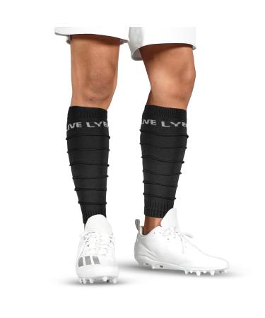 Soccer Leg Compression Sleeve Calf compression Sleeve Leg sleeve Football Calf Sleeves Men & Boys 1 Pair Black Adult