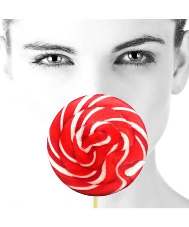 Wendy's Candies - Giant swirl Lollipop - strawberry and cream - Handcrafted confectionery - delicious sweet - Candy - gifts ideas for all occasions - ref OSCR STRAWBERRY-CREAM - Buy Online on GoSupps.com