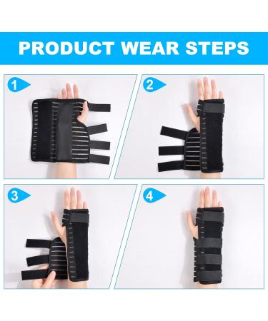 AOOWU Adjustable Carpal Tunnel Wrist Support Brace with Metal Splint - Breathable Relief for Pain, Sprains, Tendonitis (M Right) - Buy Online on GoSupps.com
