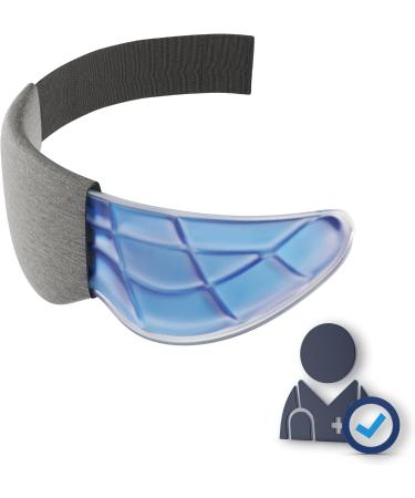 Technogel Travel Eye Mask - Cooling Gel Pad Soft Jersey Fabric Blocks Light Skin-Friendly Design for Ultimate Beauty Sleep - Buy Online on GoSupps.com