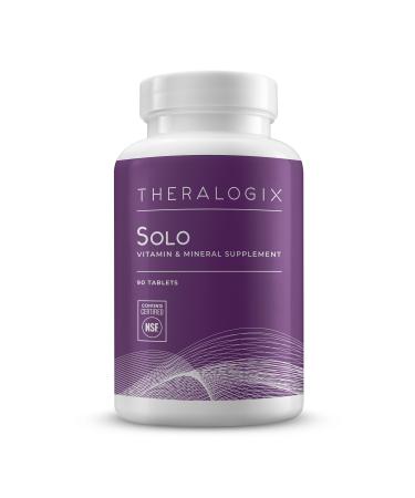 Theralogix Solo Daily Multivitamin for Men Without Iron | Immune Exercise & Antioxidant Support Supplement | 90-Day Supply - Manufactured in The USA and NSF Certified