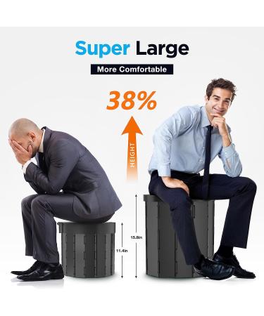 PANKAY Portable Toilet with Pop Up Privacy Tent - 2 in 1 Camping Toilet for Adults | Portable, Washable, and Lightweight | Easy Set Up and Foldable with Carry Bag - Buy Online on GoSupps.com