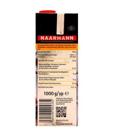 Naarmann Vanilla Pudding with Cream - Pack of 6 (6 x 1 kg) | Premium International Shipping - Buy Online on GoSupps.com