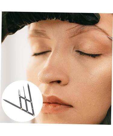 Didiseaon Eyebrow Scale Brow Mapping Ruler Adjustable Eyebrow Ruler Balance Measuring Ruler Second Generation 16X4.5X0.6CM Black - Buy Online on GoSupps.com