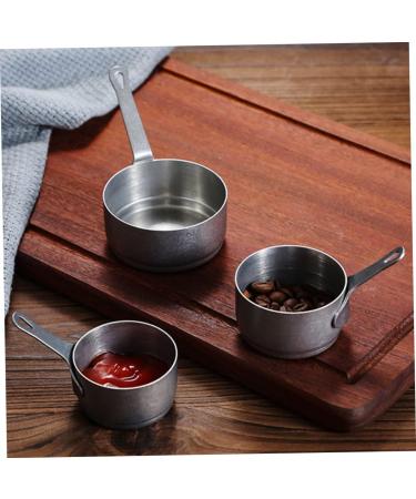 Milisten Stainless Steel Cups Stainless Steel Sauce Cup Coffee Pot Bread Silver 14X7X3.5CM - Buy Online on GoSupps.com