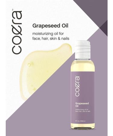 Horb ach Grapeseed | 4 fl oz | Moisturizing Oil for Face Hair Skin and Nails | Free of Parabens SLS & Fragrances | Coera - Buy Online on GoSupps.com