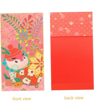 CAXUSD 24pcs Envelopes Cartoon Red Packet Hongbao Red Money Pocket Creative Red Packet Festival Red Envelope Chinese Red Envelope Red Pocket Red Packets Red Envelope Bag Paper Lucky As Shown 2 16.8X8.8CM - Buy Online on GoSupps.com