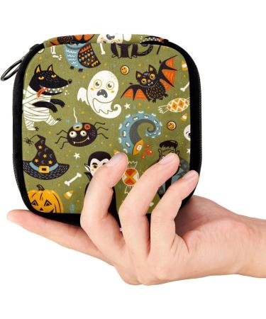 Period Bag Sanitary Napkin Storage Holder for Period - Halloween Cat Design - Buy Online on GoSupps.com