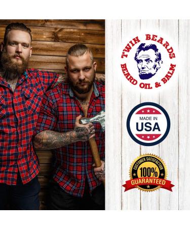 Twin Beards Sandalwood Beard Oil for Men | Ultimate Beard Conditioner & Softener | 8 oz Moisturizer for Beard Growth & Care - Buy Online on GoSupps.com
