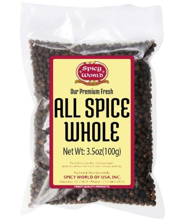 Allspice Whole Berries 3.5 Ounce Bag - by Spicy World (All Spice) 3.5 Ounce (Pack of 1) - Buy Online on GoSupps.com