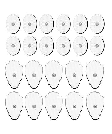 TENS Unit Replacement Pads Snap On TENS Unit Pads 22Pack Multiple Sizes Electrodes TENS Unit Pads Reusable 35-50 Times Self-Adhesive SM Electrodes Compatible with Belifu EMS Muscle Stimulator Machine 22 Pack Combination - Buy Online on GoSupps.com
