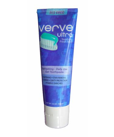 Verve Ultra SLS-Free Toothpaste with Fluoride 4.5 oz. (Pack of 4)