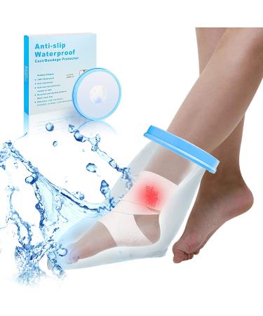 Waterproof Foot Cast Cover - Reusable Sealed Watertight Protector for Shower & Bath | Adult Foot/Ankle - Cast Bandage Bag Protector - Buy Online on GoSupps.com