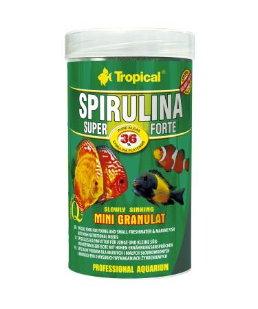 Super Spirulina Strong Mini Granulate 250 ml / 140 g - Special food for freshwater and seawater fish with very demanding nutritional needs