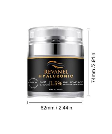 100% Organic 1.5% Hyaluronic Acid Cream Hydrating Anti-Aging & Sensitive Skin Moisturizer 50ml / 1.7 fl oz Natural Facial Cream for Deep Hydration Skin Repair and Gentle Nourishment. - Buy Online on GoSupps.com