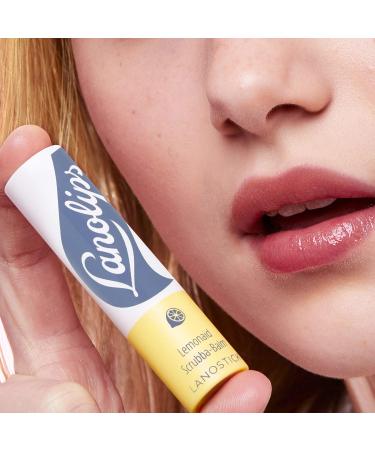 Lanolips Lemonaid Scrubba Balm - Exfoliating Lip Balm with Sugar Crystals & Lanolin for Dry Lips (3.3g / 0.116 oz) - Buy Online on GoSupps.com
