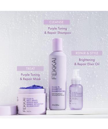 Fekkai Blonde Rx Anti-Brass Repair Purple Hair Mask - 7.5 oz | Tones, Repairs & Hydrates Blonde/Bleached Hair | Salon Grade, EWG Compliant, Vegan & Cruelty Free - Buy Online on GoSupps.com