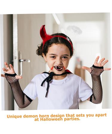 minkissy Devil's Horn Headband Devil Ear Headbands Angel Costume Headband Angel Devil Cosplay Outfit Devil Ears Headband Devil Hairband Halloween Devil Costume Animal Headband Fabric - Buy Online on GoSupps.com