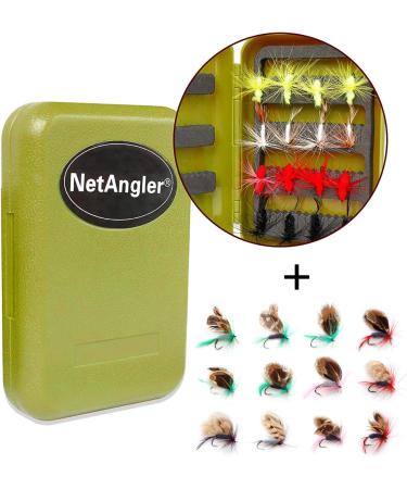 Netangler Flyfish Rod & Fishing Reel - 4-Part 5W Aluminum Set 28-Piece Fly Kit Free Carrier Bag 2.4m - Perfect for International Fishing - Buy Online on GoSupps.com