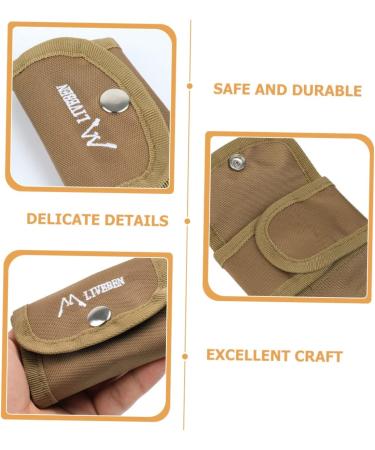 Beavorty Khaki Travel Organizer for Men - Safety Razor & Beard Care Bag 11x7cm - Buy Online on GoSupps.com