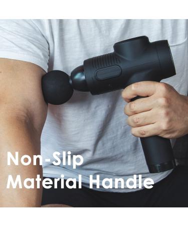 Maxfree Portable Percussion Massage Gun 20 Speeds Handheld Electric Massager for Neck, Back - Professional Deep Tissue Muscle Massager for Athletes - 6 Heads Included (Black) | Model EM-21 - Buy Online on GoSupps.com