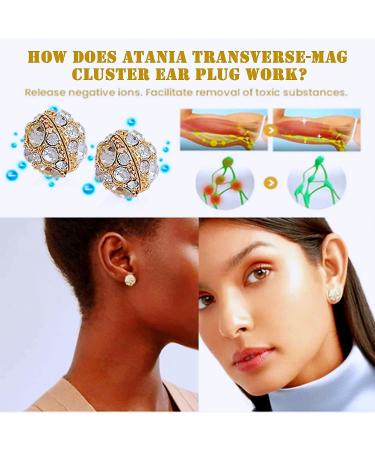 4 Pairs Magnetic Earrings Earrings for Weight Loss Dorina Ear Acupressure Magnetherapy Detox Earrings Dorina Earrings Non-Puncture Acupressure Earrings - Buy Online on GoSupps.com