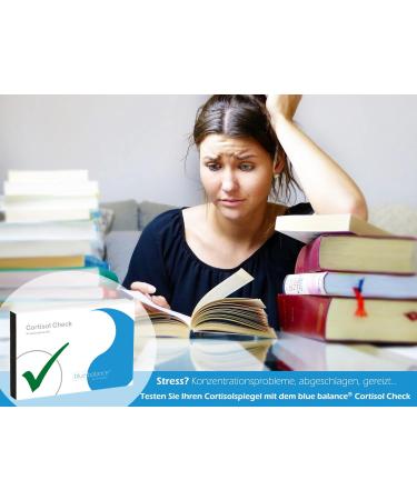 Blue Balance Cortisol Test - Home Health Test Kit | Rapid Self-Test with Lab Analysis for Stress Management - Buy Online on GoSupps.com