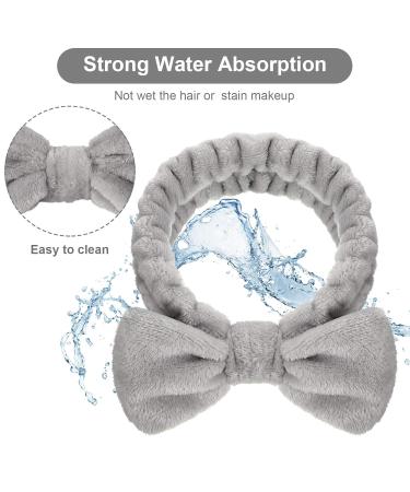 Willbond 3-Piece Bowknot Hair Bands - Fleece Cosmetic Hair Wraps for Women & Girls | Shower & Sport Use - Buy Online on GoSupps.com