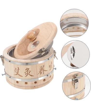 Hapinary Moxibustion Box - Wooden Treatment Instrument & Metal Column for Moxibustion Therapy | International Shipping Available - Buy Online on GoSupps.com