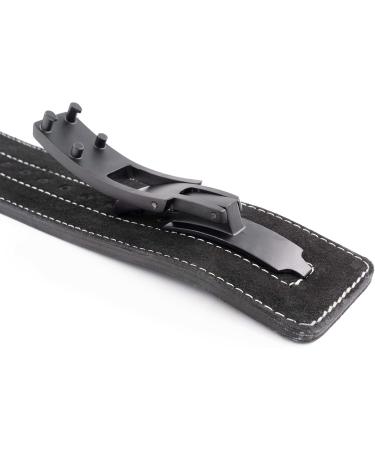 C.P.Sports Leather Powerlifting Belt with Power Buckle - Professional Training & Weight Lifting Belt for Fitness & Bodybuilding (M: 69-92cm Black) - Buy Online on GoSupps.com