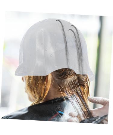 FRCOLOR caps salon hair cap hair highlighting hat silicone hair coloring hat silicone hair salon cap silicone highlight hat salon silicone cap hair highlight hat brighten dye Silica gel - Buy Online on GoSupps.com
