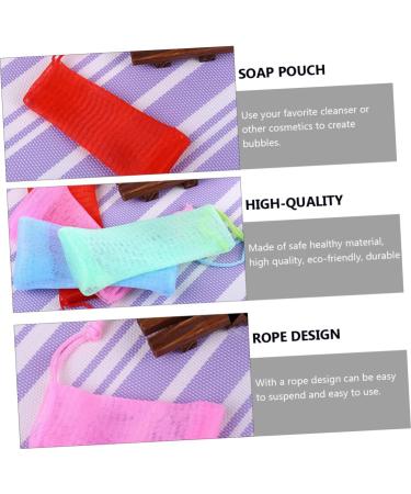 Baluue 6pcs Soap Bag Soap Mesh Pouch Wipe Foam Soap Handmade Soap Mesh Face Wash Mit Fruit Soap Cleaning or - Buy Online on GoSupps.com