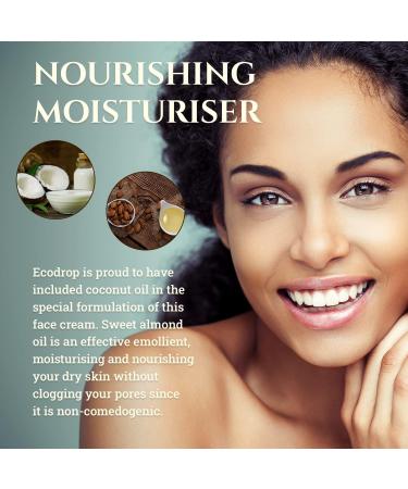 Ecodrop Organic Face Cream | Advanced Daily Facial Cream for Women | 100% All Natural Ingredients | Moisturiser & Anti Ageing Treatment - Buy Online on GoSupps.com