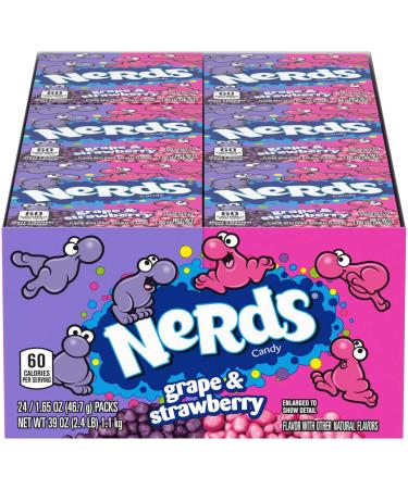 Nerds Grape & Strawberry Candy - 1.65 Oz. - Pack Of 24 