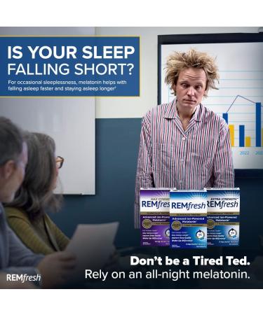 REMfresh Extra Strength 5mg Melatonin Sleep Aid (36 Caplet) - Doctor Recommended - Pharmaceutical-Grade for Immune Function - Ultrapure Melatonin 36 Count - Buy Online on GoSupps.com