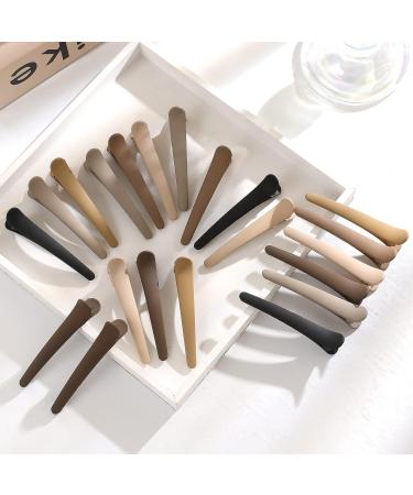 24 PCS Duck Billed Hair Clips for Styling - Alligator Clips for Women, Girls, Thick and Thin Hair - No Crease Barrettes for Salon, Makeup, Volume Cutting - Buy Online on GoSupps.com