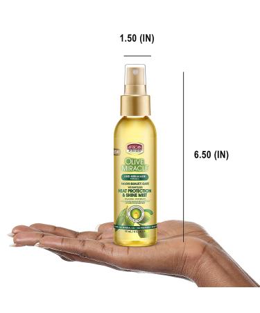 African Pride Olive Miracle Weightless Heat Protection & Hair Shine Mist (3 Pack) Fights Humidity & Shields Against Heat Damage Enriched with Olive & Tea Tree Oils 4 oz - Buy Online on GoSupps.com