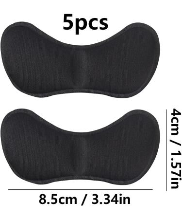 LEEQBCR Heel Cushion Inserts - 10 Pack, Self-adhesive Shoe Grips for Foot Care & Improved Shoe Fit - Black - Buy Online on GoSupps.com