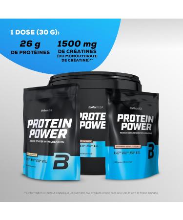  BioTechUSA BioTechUSA Protein Power - High protein sugar-free lactose-free gluten-free with added creatine 1 kg van - Buy Online on GoSupps.com