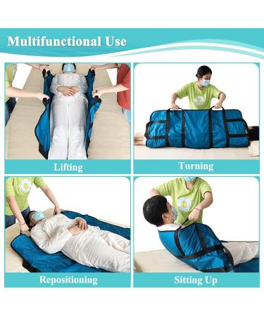 Positioning Bed Pad with Handles Hospital Sheets Transfer Board Belts Patient Lift Elderly Assistance Incontinence Mattress Sheets for Turning Lifting Repositioning Washable Underpads (48" x 40") - Buy Online on GoSupps.com