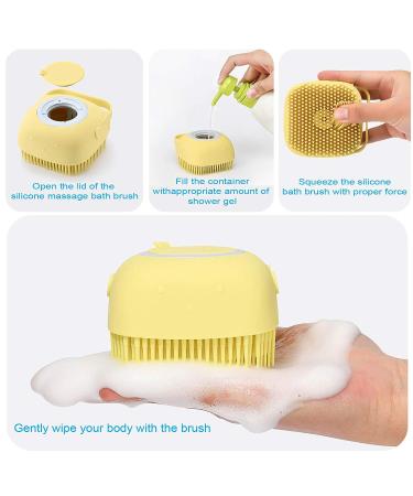 Silicone Bath Body Brush | Back Scrubber for Shower | Exfoliating Body Scrubber Towel - Buy Online on GoSupps.com
