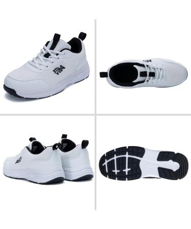 Buy QAUPPE Plantar Fasciitis Shoes for Men - Wide Diabetic Walking Sneakers with Arch Support & Cushioning for Swollen Feet | Sizes US7-13 - Free Shipping - Buy Online on GoSupps.com