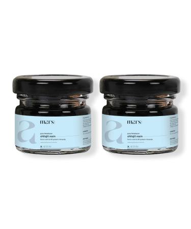 Mars Himalayan Organic Shilajit Resin | Natural Resin Sourced from the Himalayas | Supports Vitality Energy & Overall Wellness | 15g | Pack of 2 1 Count (Pack of 1)