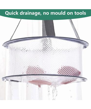 Kicpot Travel Makeup Brush Holder - Soft Silicon Bag and Drying Net Organizer (Brown) - Buy Online on GoSupps.com