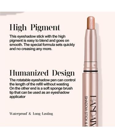 Eyeshadow Stick Pencil Waterproof Glitter Eyeshadow Pencil Highlighter Stick for Women Eye Brightener Highlighter Eyeliner Crayon Make up for Vacation Dating Shopping 03 - Buy Online on GoSupps.com