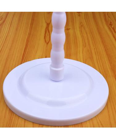 Wig Stand Set - 2 PCS Portable 14.1 Inches Plastic Wig Holder for Drying and Styling - White - Buy Online on GoSupps.com
