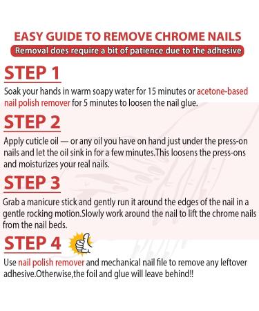 Royal Blue Chrome Square Press-On Nails - Metallic False Acrylic Nails for Women | KQueenest Short & Medium Length Glossy Stick-ons - Buy Online on GoSupps.com
