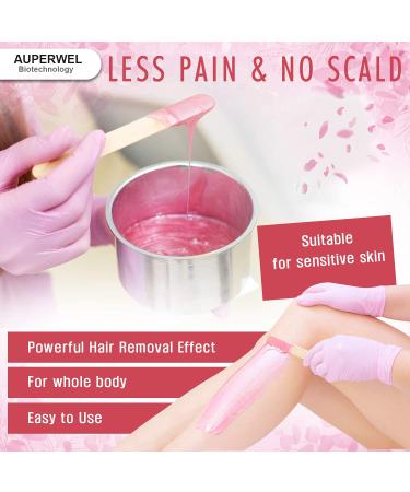 Hard Wax Beads for Brazilian Waxing - Painless Waxing Beans for Sensitive Skin (300g/10.5oz) | Coarse Body Hair Formula | Includes 10pcs Applicators | Ideal for Men and Women - Buy Online on GoSupps.com