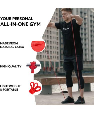 3DActive Pull Up Assist Band | Resistance Band for Strength Training Powerlifting & Crossfit | Free Exercise Guide | Red - 10 to 35 lbs - Buy Online on GoSupps.com