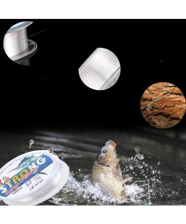 Transparent Nylon Fishing Cord - 0.5mm Angel Wire for Sea Fishing & Craft - Wear-Resistant Strong Tension 100m - Buy Online on GoSupps.com